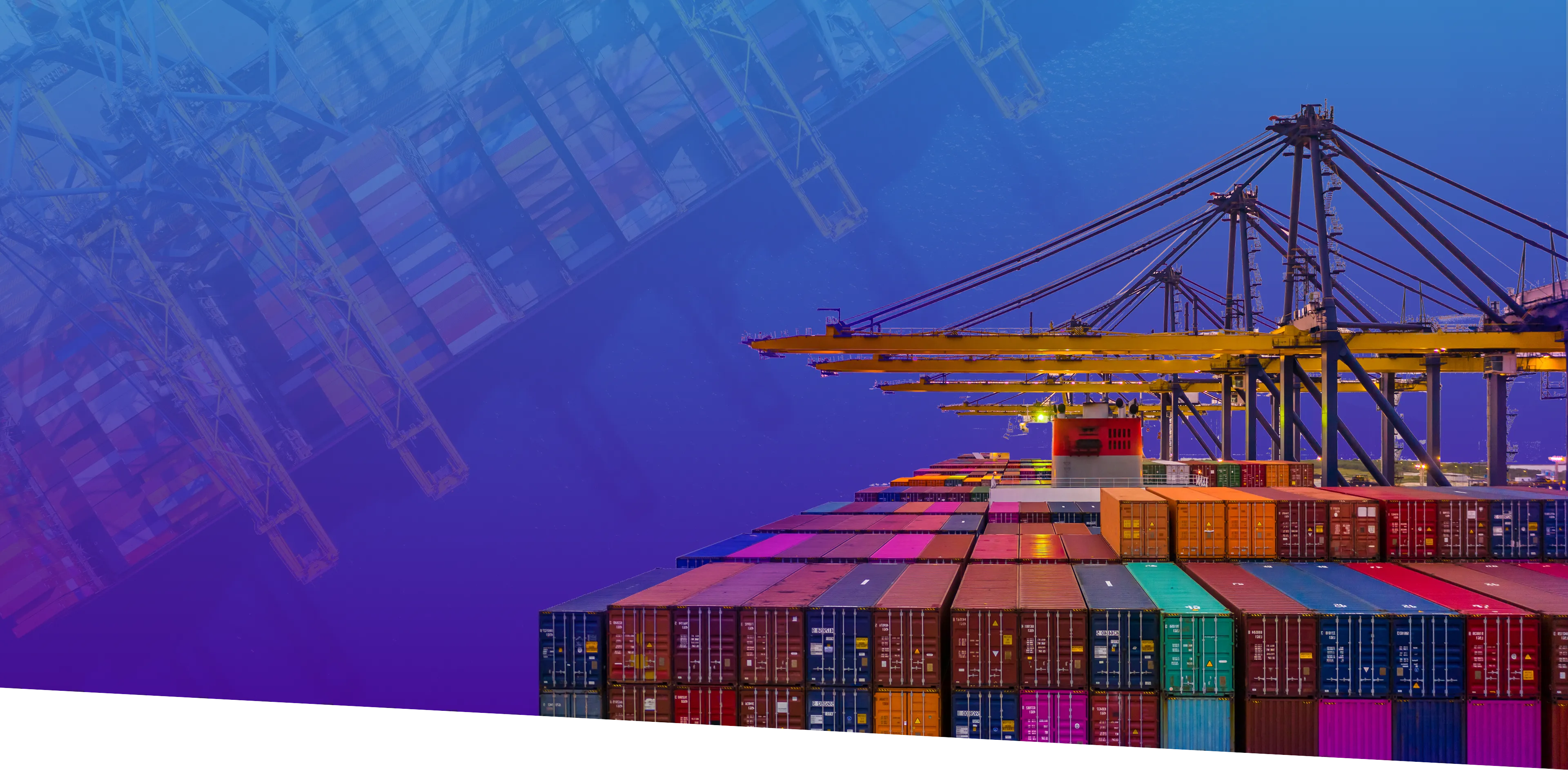 Trucks and container handling coordinated with digital queues